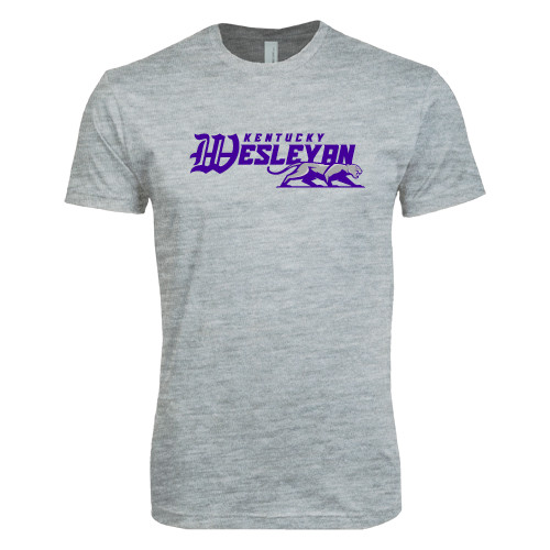  Next Level Heather Grey SoftStyle T Shirt - Primary Logo
