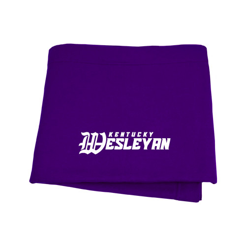  Purple Sweatshirt Blanket - Kentucky Wesleyan