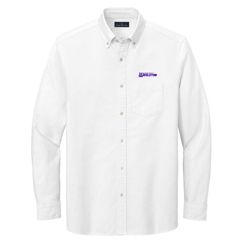  Brooks Brothers Mens White Casual Oxford Cloth Shirt - Kentucky Wesleyan