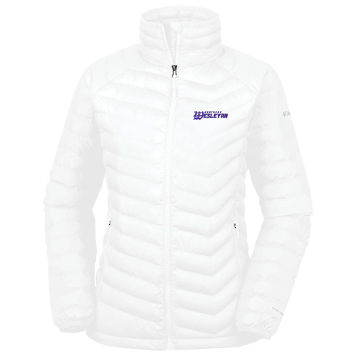  Columbia Womens White Powder Lite Jacket - Kentucky Wesleyan