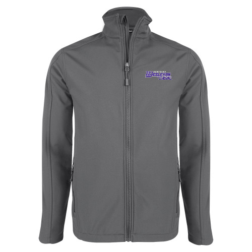  Charcoal Softshell Jacket - Primary Logo