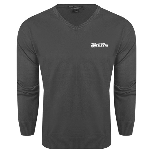  Charcoal Heather VNeck Sweater - Kentucky Wesleyan