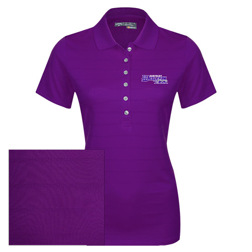  Callaway Womens Purple Opti Vent Polo - Primary Logo