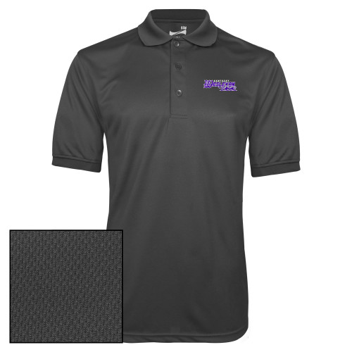  Charcoal Dry Mesh Polo - Primary Logo