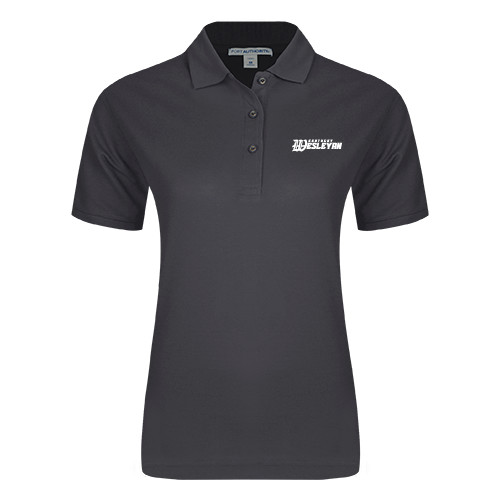  Womens Silk Touch Charcoal Pique Polo - Kentucky Wesleyan