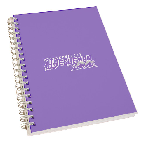  Clear 7 x 10 Spiral Journal Notebook - Primary Logo