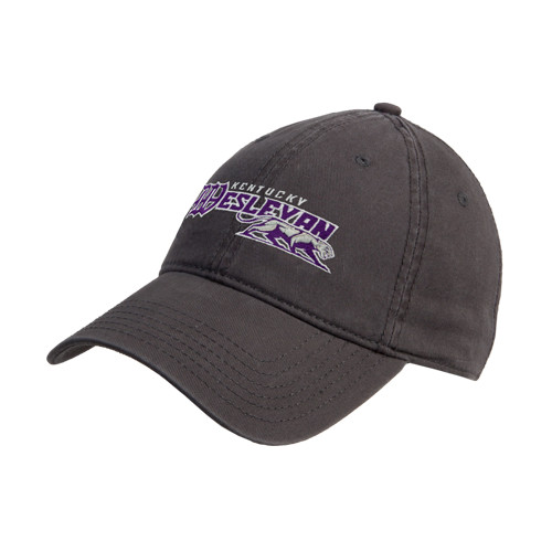 Kentucky Wesleyan Charcoal Unstructured Adjustable Low Profile Hat