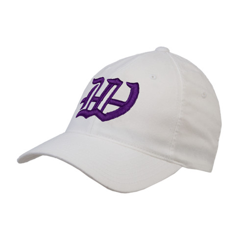 White Flexfit Structured Low Profile Hat - W