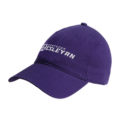  Purple Unstructured Adjustable Low Profile Hat - Kentucky Wesleyan