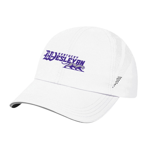  Womens White Performance Cap - Primary Logo