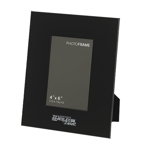  Black Metal 4 x 6 Photo Frame - Primary Logo Engraved