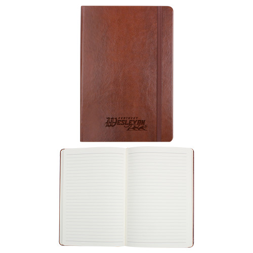  Fabrizio Brown Hard Cover Journal - Primary Logo Engraved