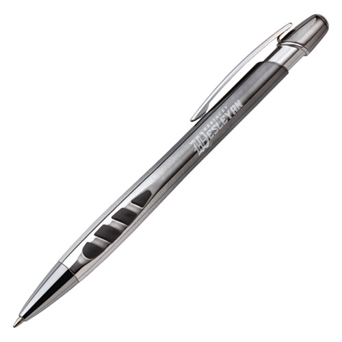  Veneno Metallic Charcoal Pen w/Blue Ink - Kentucky Wesleyan Engraved