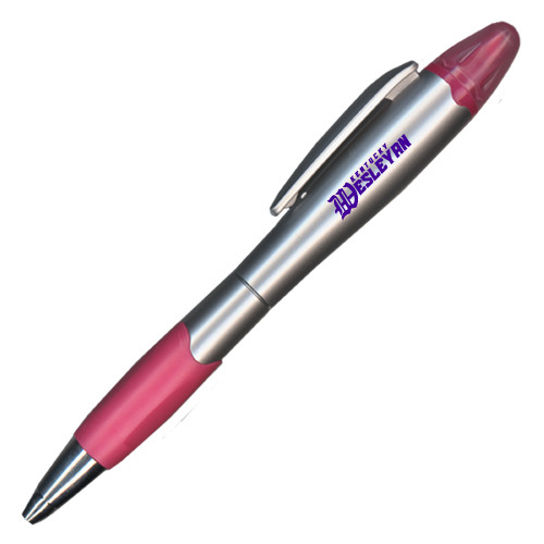  Silver/Pink Blossom Pen/Highlighter - Kentucky Wesleyan