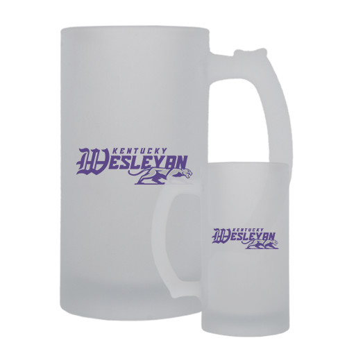  Full Color Decorative Frosted Glass Mug 16oz - Primary Logo