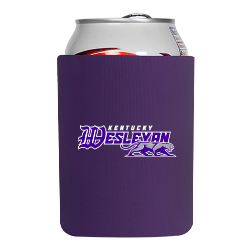  Neoprene Purple Can Holder - Primary Logo