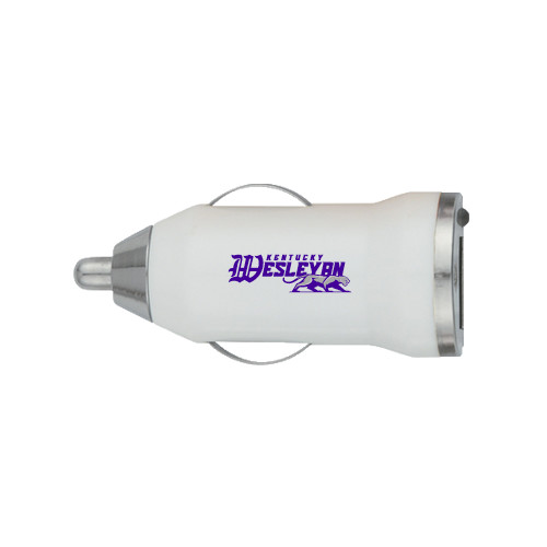  On the Go White Car Charger - Primary Logo