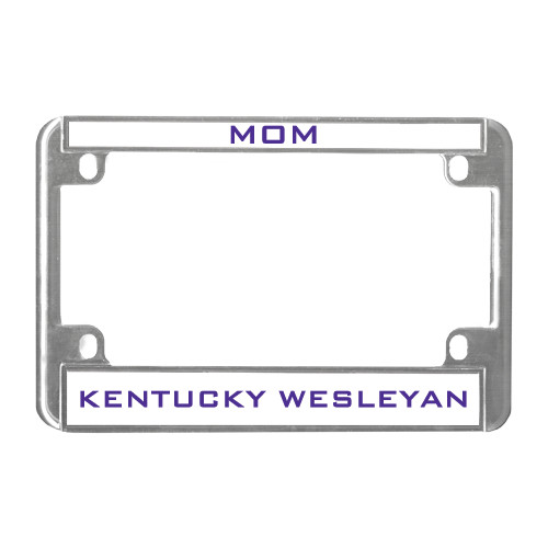  Metal Motorcycle License Plate Frame in Chrome - Mom