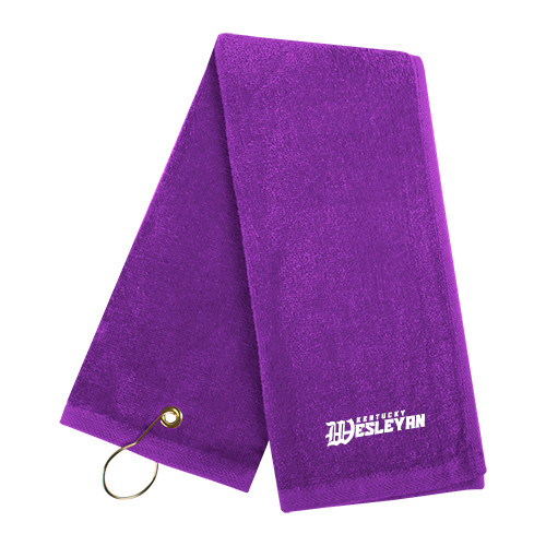  Purple Golf Towel - Kentucky Wesleyan