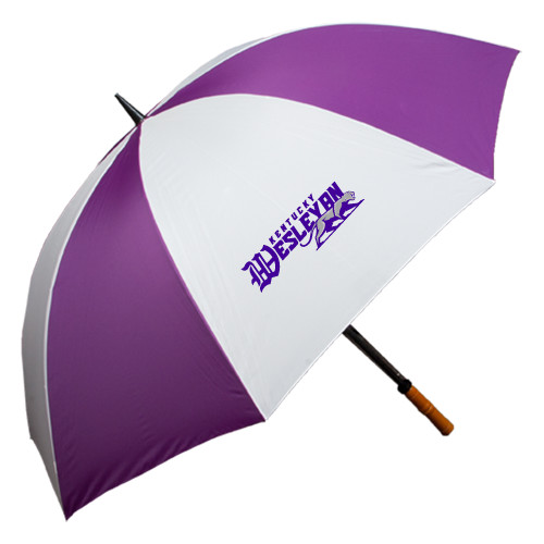 Kentucky Wesleyan 64 Inch Purple/White Umbrella