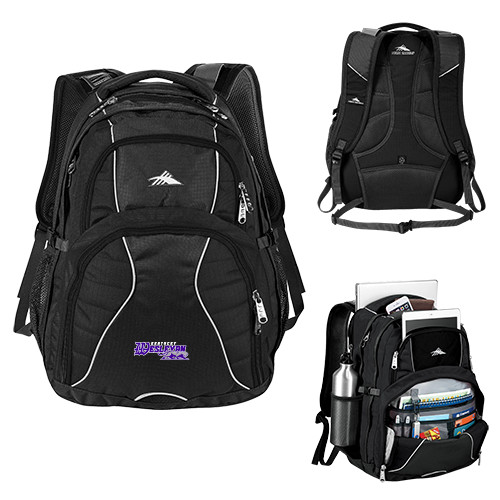  High Sierra Black Swerve Computer Backpack - Primary Logo
