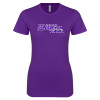 Thumbnail image for  Next Level Womens Purple Boyfriend Tee