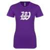Thumbnail image for  Next Level Womens Purple Boyfriend Tee