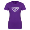 Thumbnail image for  Next Level Womens Purple Boyfriend Tee