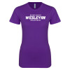 Thumbnail image for  Next Level Womens Purple Boyfriend Tee