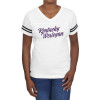Thumbnail image for  Fall Rush Ladies White 60/40 Football Tee