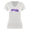 Thumbnail image for  Next Level Womens White Ideal V Tee