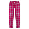 Thumbnail image for  Womens Dark Fuchsia/White Flannel Pajama Pant