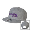Thumbnail image for  Heather Grey Wool Blend Flat Bill Snapback Hat