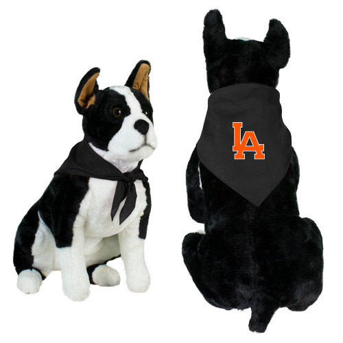  Black Pet Bandana - LA Monogram