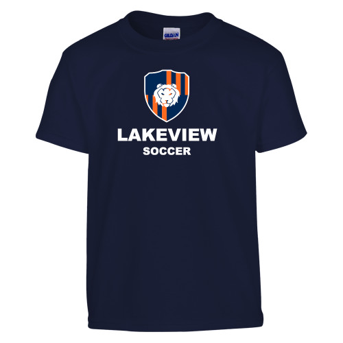  Youth Navy T Shirt - Lakeview Shield Soccer