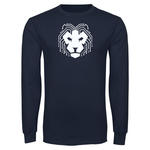  Navy Long Sleeve T Shirt - LA Robotics Mark