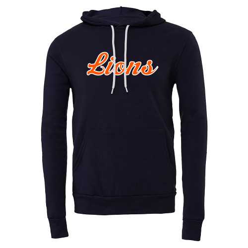 Lakeview Academy Bella + Canvas Navy Fleece Hood
