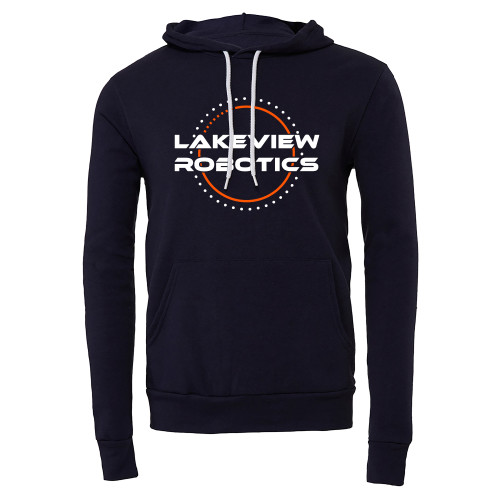  Bella + Canvas Navy Fleece Hood - Lakeview Robotics