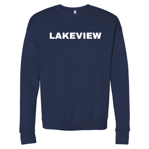  Bella + Canvas Navy Fleece Crew - Lakeview
