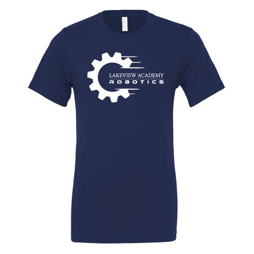  Bella + Canvas Navy Jersey Cotton T Shirt - Lakeview Academy Robotics