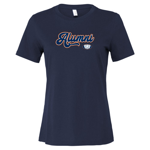 Lakeview Academy Bella + Canvas Womens Navy Relaxed Cotton T Shirt