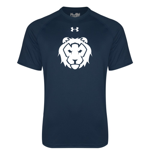  Under Armour Navy Tech Tee - UA Lion