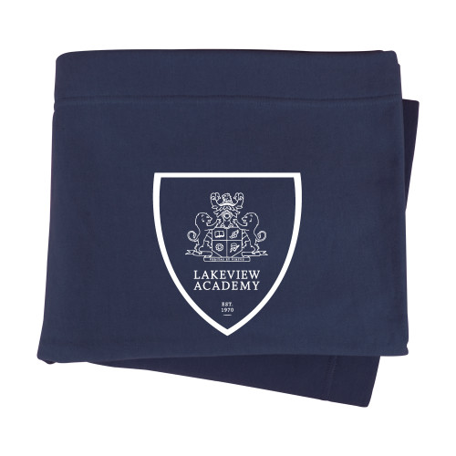 Navy Sweatshirt Blanket - Lakeview Crest