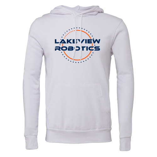  Bella + Canvas White Fleece Hood - Lakeview Robotics
