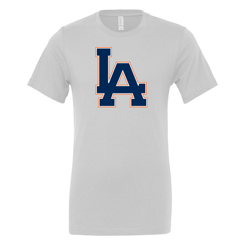  Bella + Canvas White Jersey Cotton T Shirt - LA Monogram