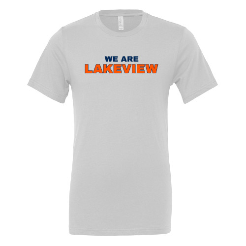  Bella + Canvas White Jersey Cotton T Shirt - We Are Lakeview Stacked