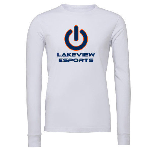Main Image for  Bella + Canvas White Jersey Cotton Long Sleeve T Shirt