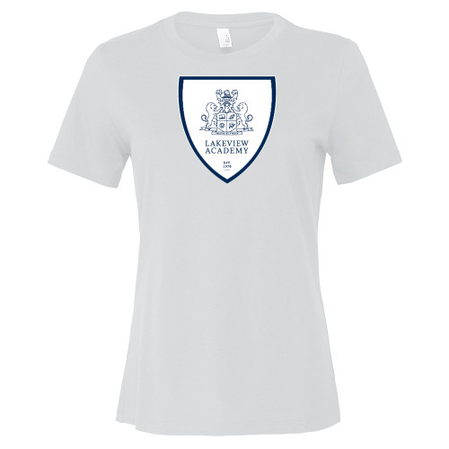  Bella + Canvas Womens White Relaxed Cotton T Shirt - Lakeview Crest