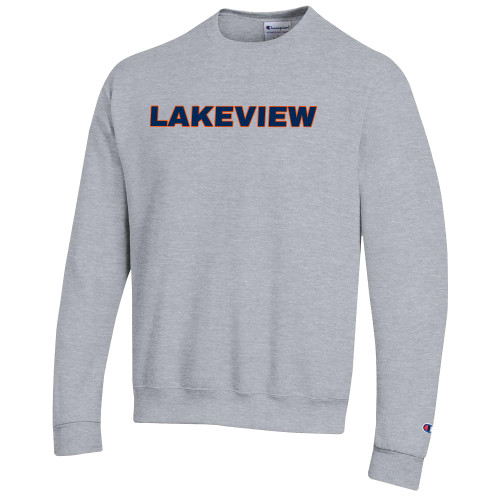  Champion Heather Grey Fleece Crew - Lakeview