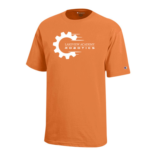  Champion Youth Spirit Orange Short Sleeve Tee - Lakeview Academy Robotics